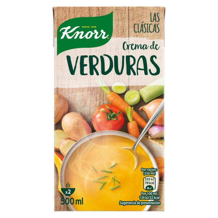 CREMA DE VERDURAS LAS CLASICAS, 500ML KNORR