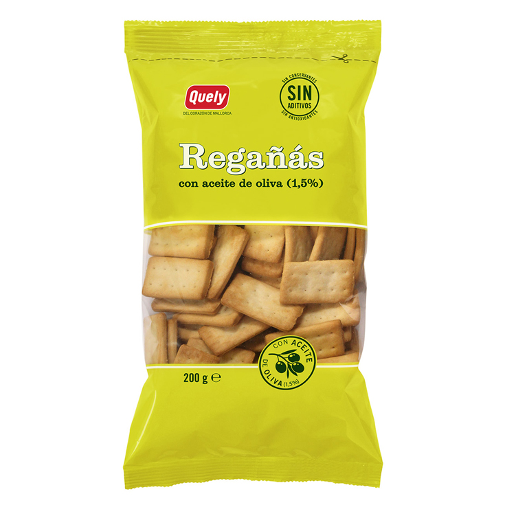 REGAÑAS CON ACEITE DE OLIVA, 200GR QUELY