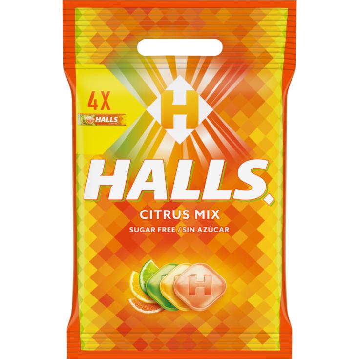 CARAMELOS CITRICOS, 4X32G HALLS
