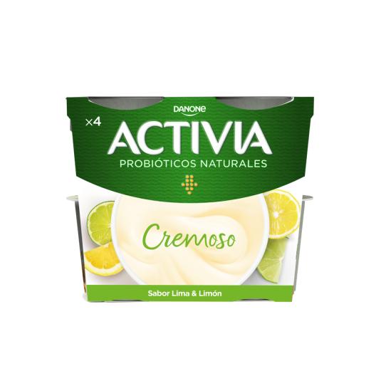 ACTIVIA CREMOSO LIMA-LIMON, 4X115GR