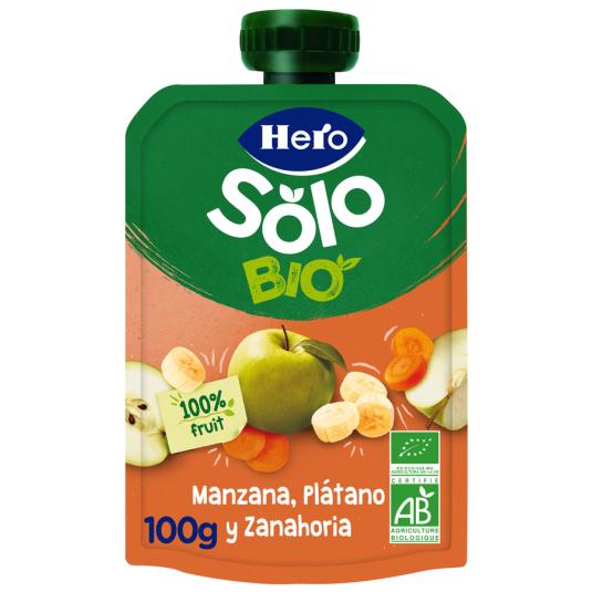 BOLSITA PLATANO-MANZANA ECO, 100GR HERO NANOS