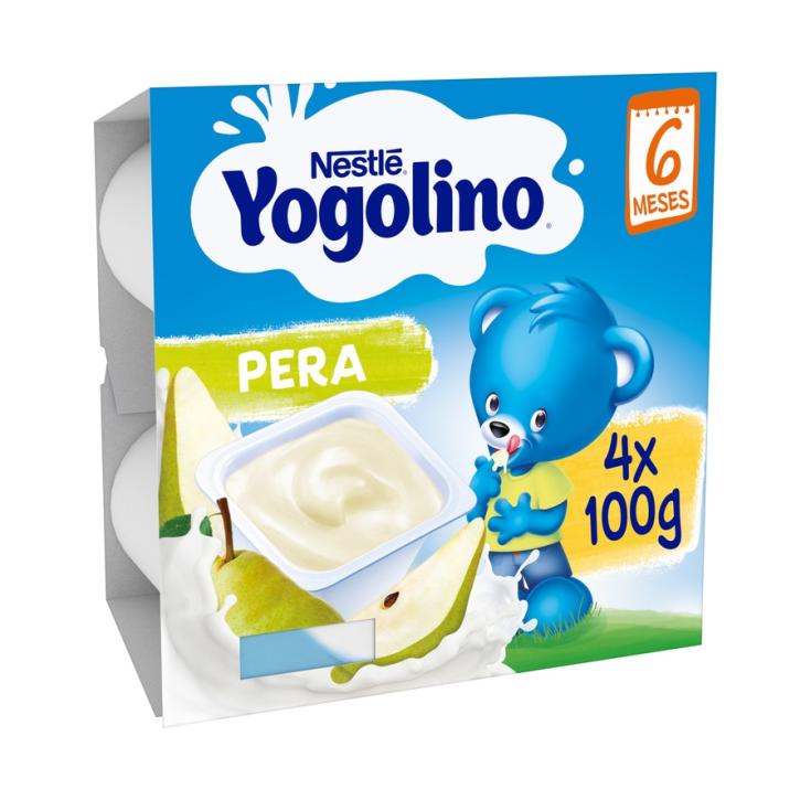 POSTRE LACTEO PERA, 4X100GR NESTLE YOGOLINO