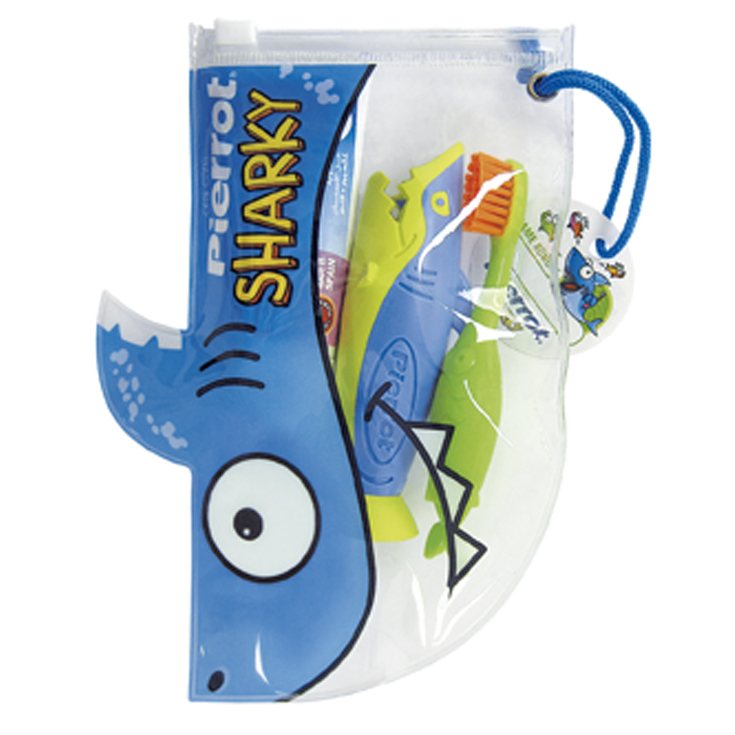MINI KIT DENTAL INFANTIL SHARKY PIERROT