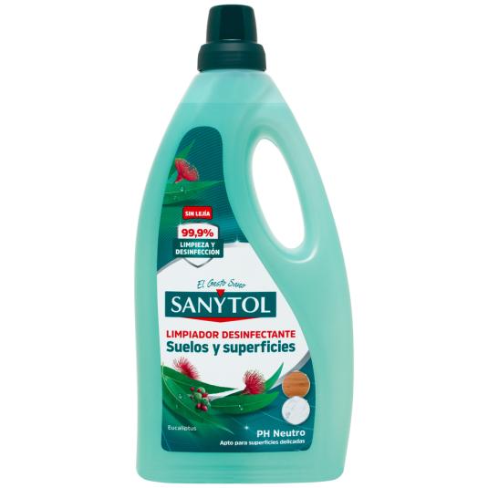 LIMPIADOR DESINFECTANTE SIN LEJIA PH NEUTRO , 1200ML SANYTOL