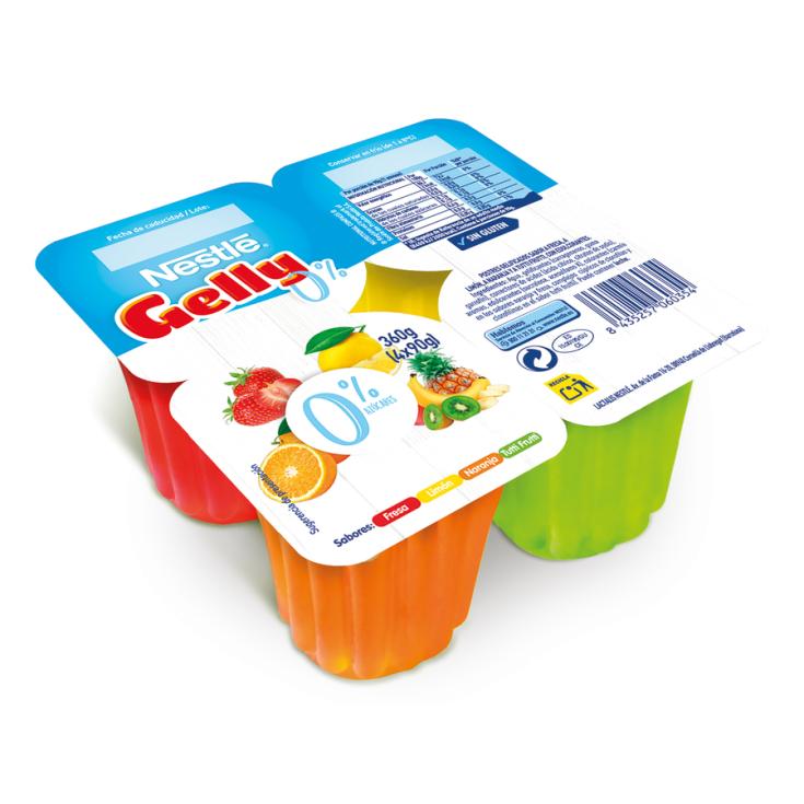 GELATINA 0% PANACHE, 4X90G NESTLE
