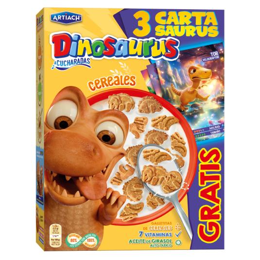 DINOSAURUS A CUCHARADAS CON CEREAL, 320G CUETARA