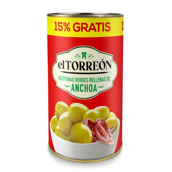 ACEITUNAS RELLENAS ANCHOA, 150GR EL TORREON