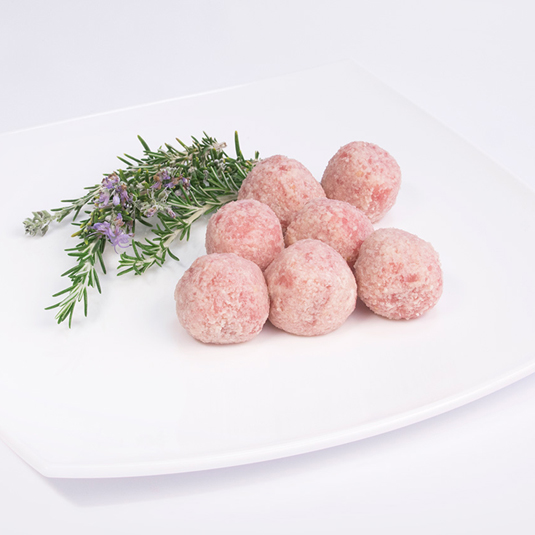 ALBONDIGAS POLLO, KG (UNIDAD 25G APROX) ALDELIS