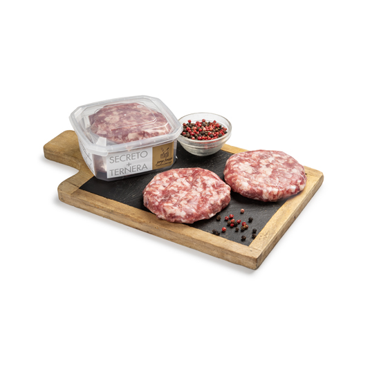 BURGUER SECRETO Y TERNERA, PACK 2 UDS FONXEK