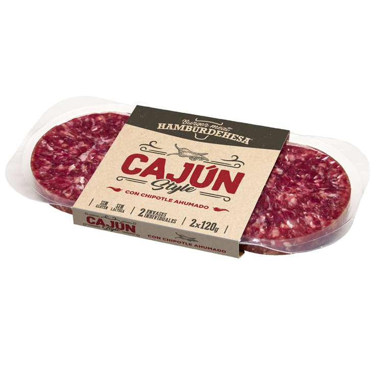 BURGER CAJUN STYLE HAMBURDEHESA 2X120G HAMBURDEHESA