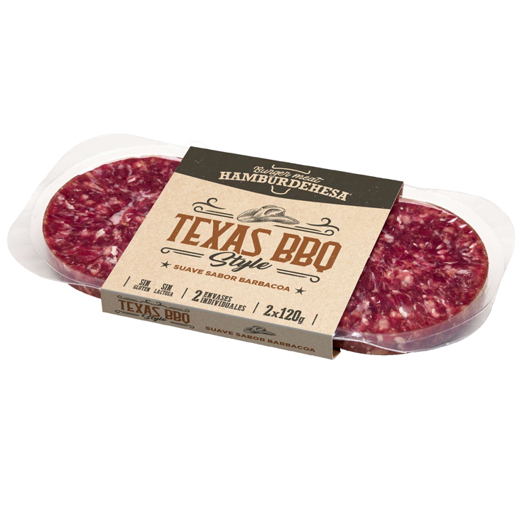 BURGER TEXAS BBQ STYLE HAMBURDEHESA 2X120G HAMBURDEHESA