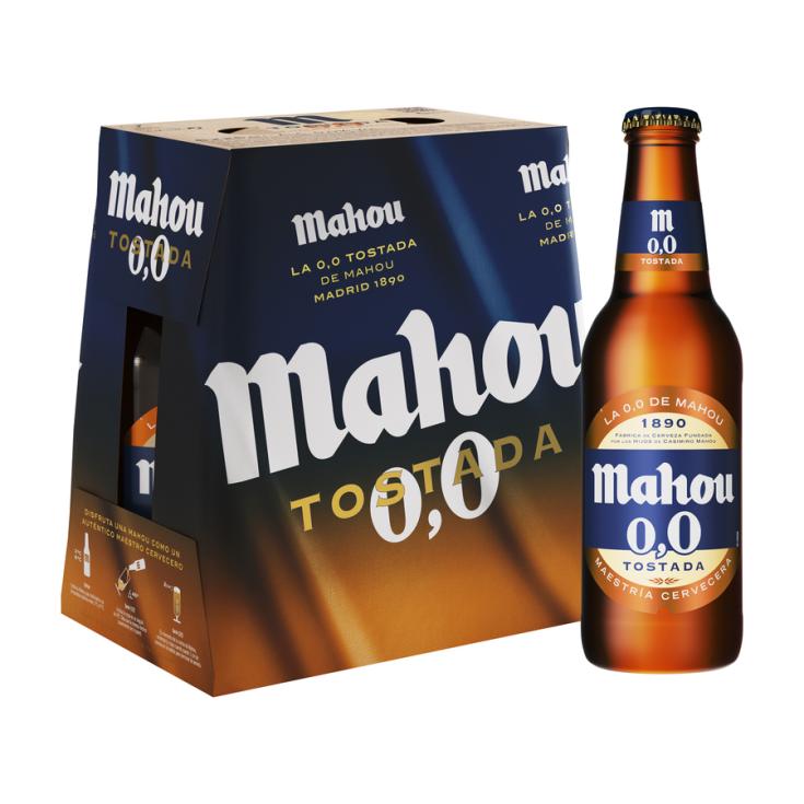 CERVEZA 0,0 TOSTADA, PK 6X25CL MAHOU
