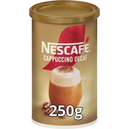 CAFE SOLUBLE CAPPUCCINO DESCAFEINADO, 250g NESCAFE