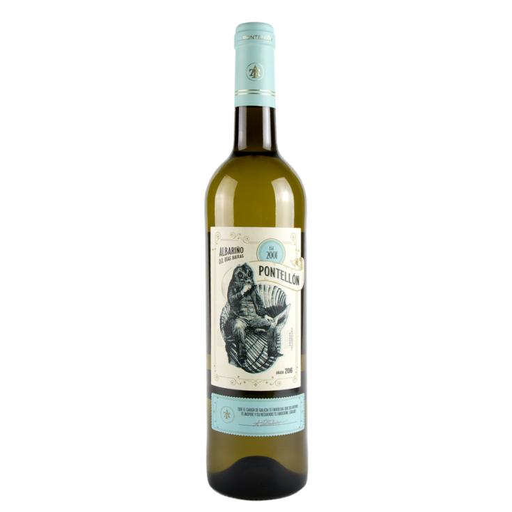VINO ALBARIÑO BLANCO DO. RIAS BAIXAS,750 ML PONTELLON