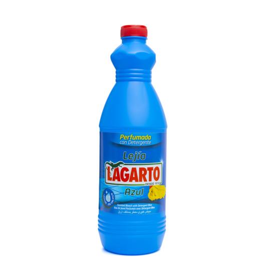 LEJÍA CON DETERGENTE AZUL, 1.5L LAGARTO