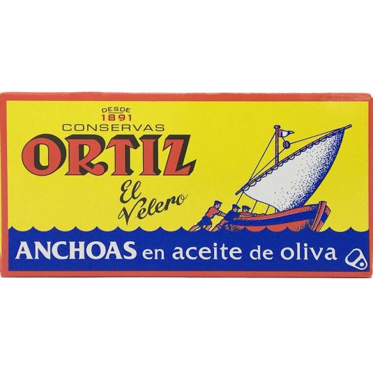 ANCHOAS EN ACEITE DE OLIVA, 29GR CONSERVAS ORTIZ