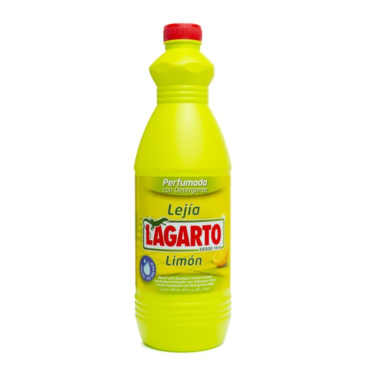 LEJIA CON DETERGENTE AROMA LIMON, 1.5 L LAGARTO