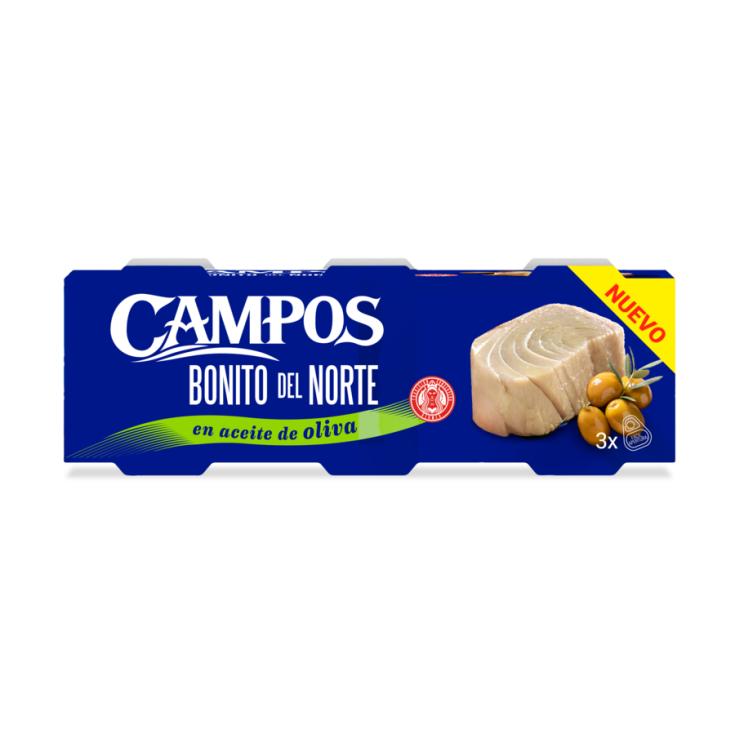 BONITO DEL NORTE EN ACEITE DE OLIVA, 3X52G CAMPOS