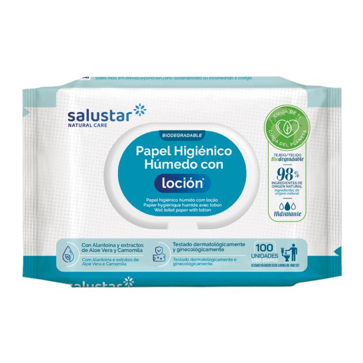 PAPEL HIGIENICO HUMEDO, 100UDS SALUSTAR