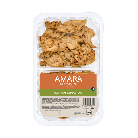 BOCADO ESPECIADOS VEGETAL, 160G AMARA