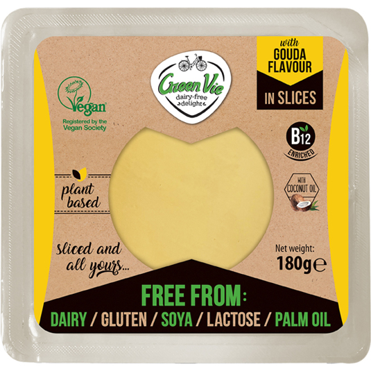 LONCHAS GOUDA VEGANO, 180GR GREEN VIE