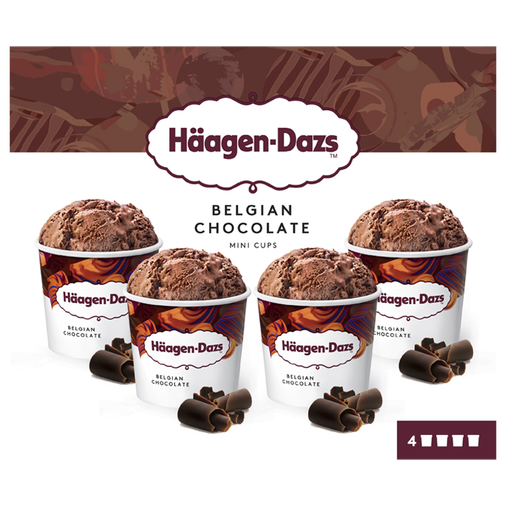 MIINI TARRINAS DE HELADO, 4X95ML HäAGEN-DAZS