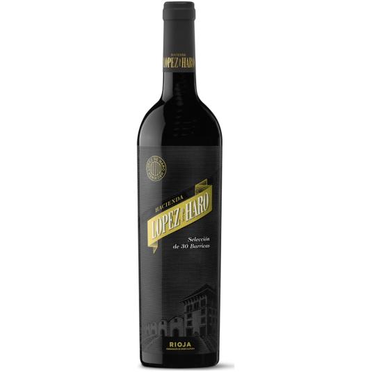 VINO TINTO 30 MESES D.O. RIOJA, 750ML HACIENDA LOPEZ DE HARO