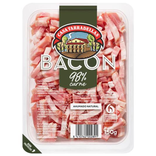 CINTAS BACON SOBRE , 150G CASA TARRADELLAS