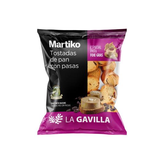 PAN DE PASAS ,100G MARTIKO