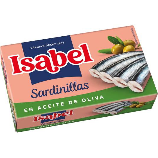 SARDINILLAS EN ACEITE DE OLIVA, 90G ISABEL