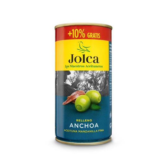 ACEITUNA RELLENA DE ANCHOA, 150GR JOLCA