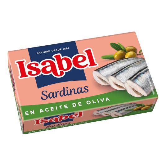 SARDINAS EN ACEITE DE OLIVA, 80G ISABEL