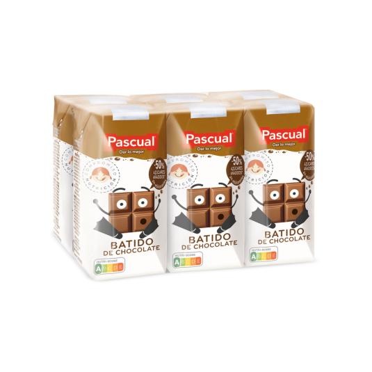 BATIDOS DE CHOCOLATE, 6X200ML PASCUAL