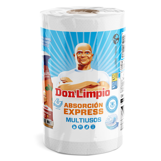 PAPEL DE COCINA MULTIUSOS 3 CAPAS DON LIMPIO