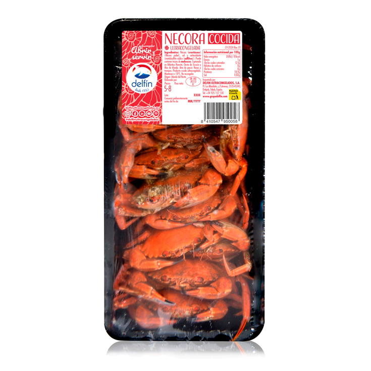 NECORA COCIDA 5/8 PIEZA , 800G DELFIN