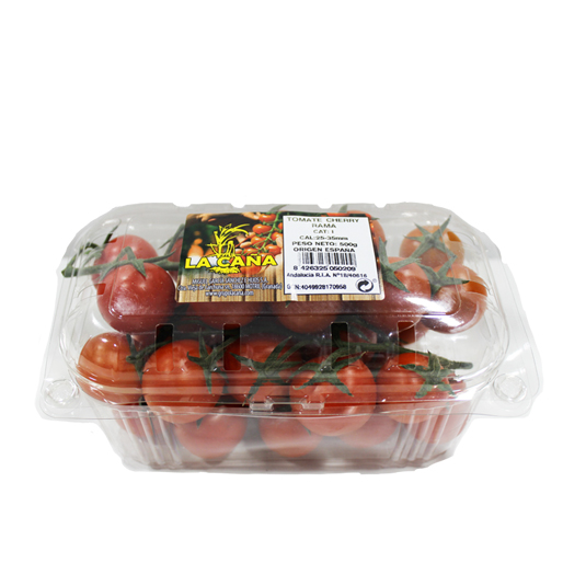TOMETE CHERRY EN RAMA LA PALMA, 500G LA CAÑA