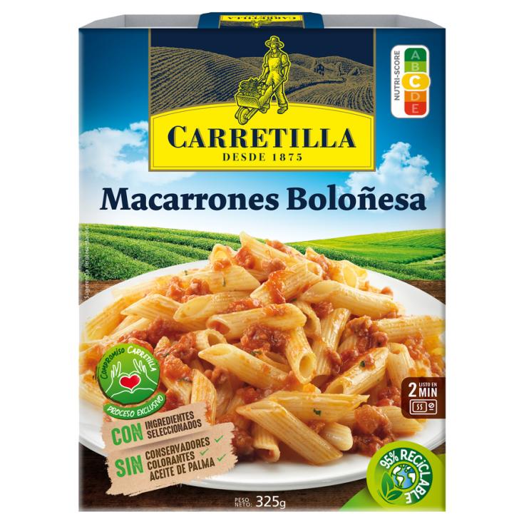 MACARRONES BOLOÑESA, 325GR CARRETILLA