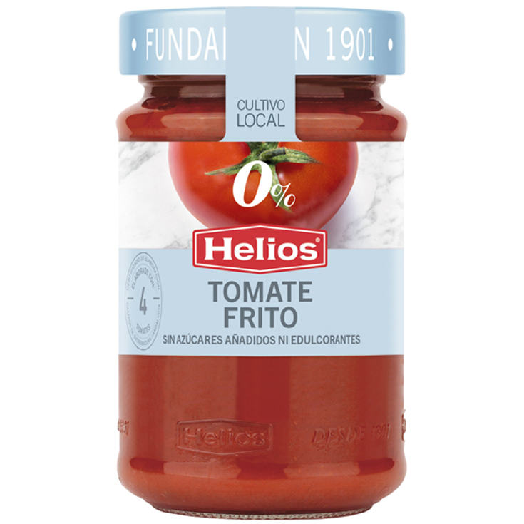 TOMATE FRITO 0% AZUCAR, 380G HELIOS