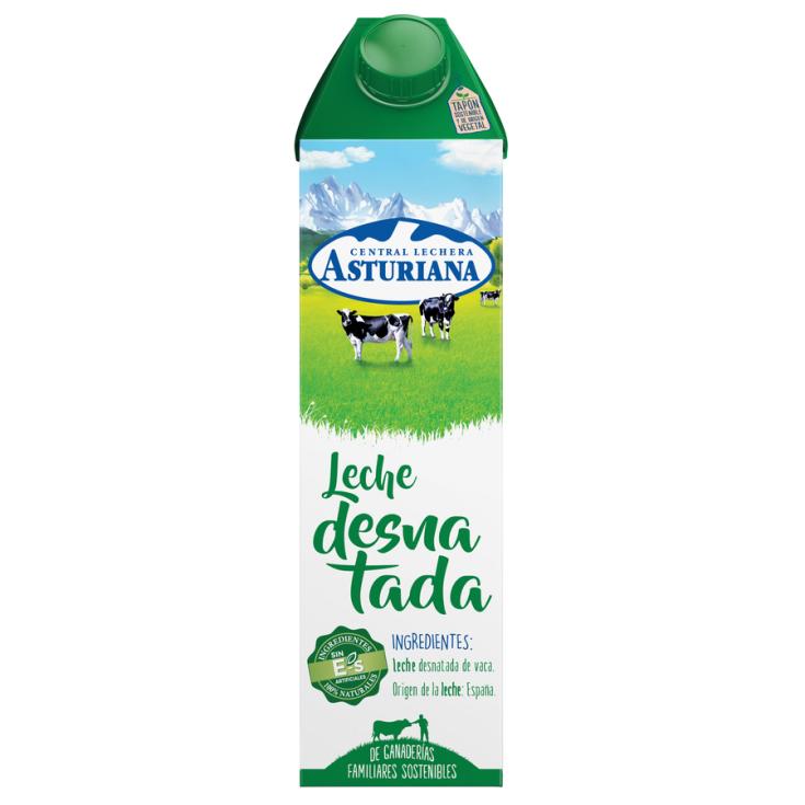 LECHE DESNATADA, 1L ASTURIANA