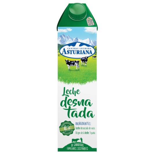 LECHE DESNATADA, 1L ASTURIANA