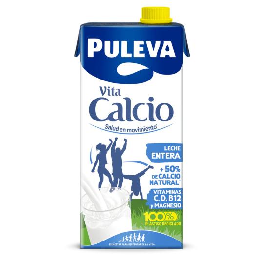 LECHE ENTERA CON CALCIO VITACALCIO, 1L PULEVA