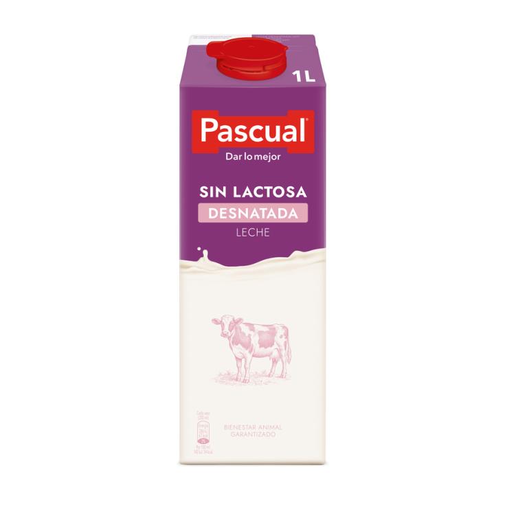 LECHE DESNATADA SIN LACTOSA, 1L PASCUAL