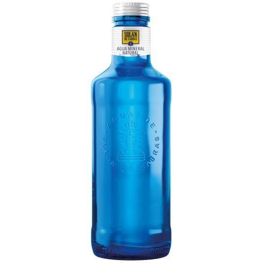 AGUA SIN GAS BOTELLA CRISTAL , 750ML SOLAN DE CABRAS 