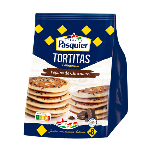 TORTITAS CON PEPITAS DE CHOCOLATE, 280G PASQUIER