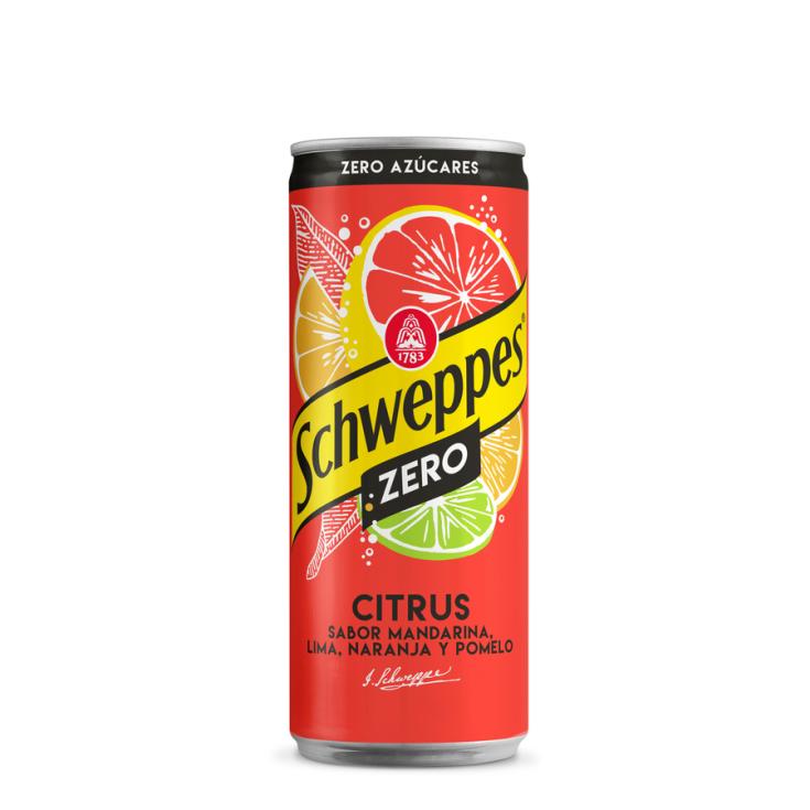 REFRESCO CITRUS ZERO, LATA 33CL SCHWEPPES