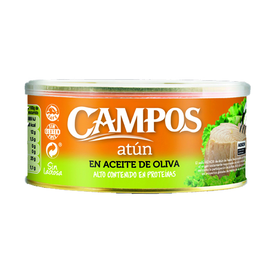 ATUN EN ACEITE DE OLIVA, 650G CAMPOS