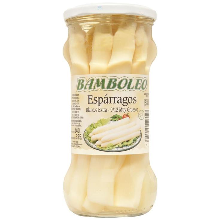 ESPARRAGOS BLANCOS GRUESOS EXTRA, 325GR BAMBOLEO