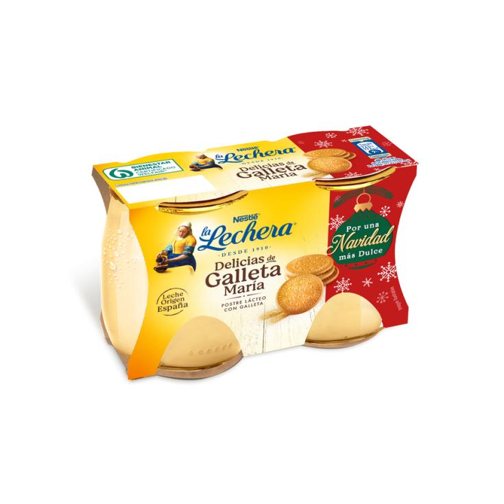 DELICIAS GALLETAS MARIA , P2X125G LA LECHERA