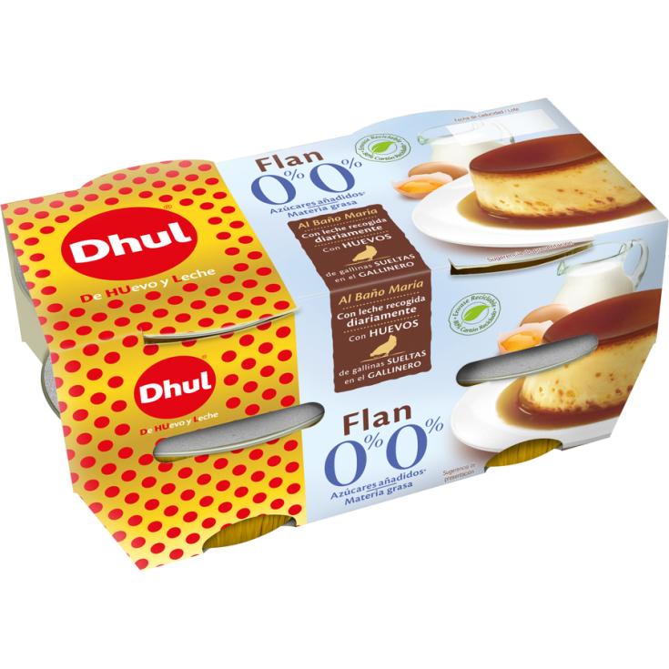 FLAN DE HUEVO 0% M.G. Y 0% AZUCAR, 4X100G DHUL