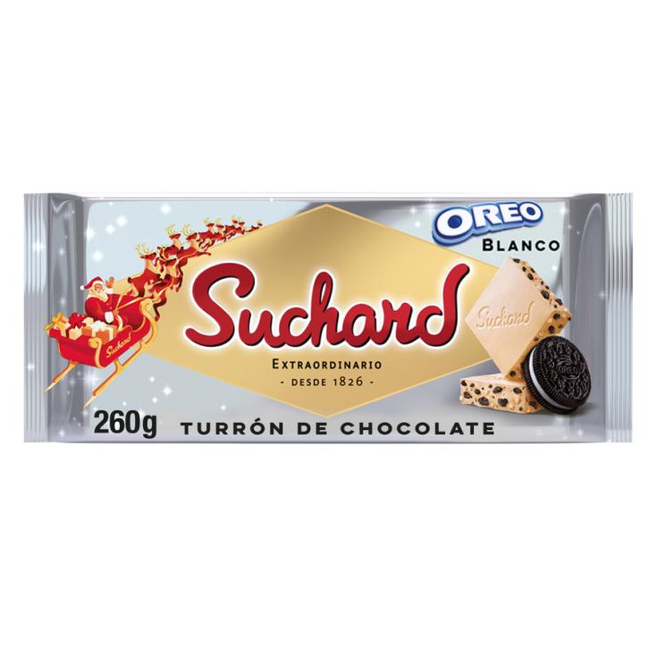 TURRON CHOCOLATE BLANCO CON OREO, 230G SUCHARD
